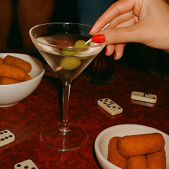 Martini Glass and Croquettes at Gathering 1